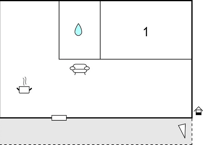 1 Bedroom Lovely In *